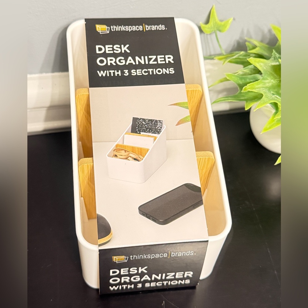 Desk Organizer with 3 Sections